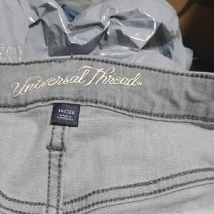 Universal Thread Gray Jeans with Stitching Detail